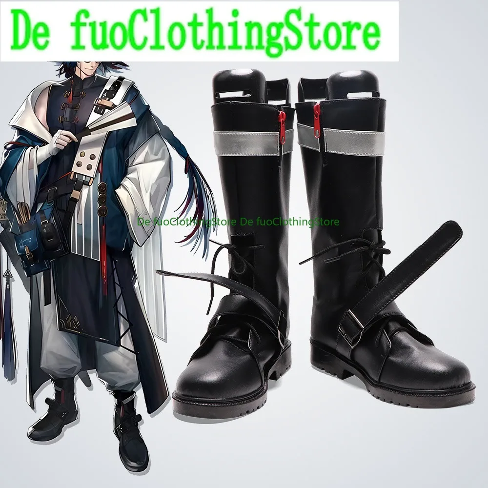 

DefuoClothing Arknights Mr Nothing, обувь для косплея, ботинки на тему персонажей, аниме-игры, костюмы на Хэллоуин, реквизит для вечеринки, обувь