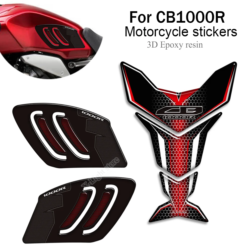 

For Honda CB1000R CB 1000R Gas Fuel Oil Kit Knee 3D Stickers 2018 2019 2020 2021 2022 Motorcycle Protector Tank Pad Side Grips