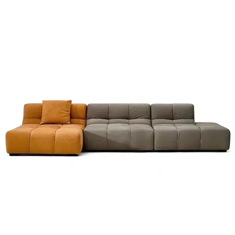 Italian Customized L Shaped Leisure Sofa Modern Minimalist Creative Furniture Living Room Sofa Set