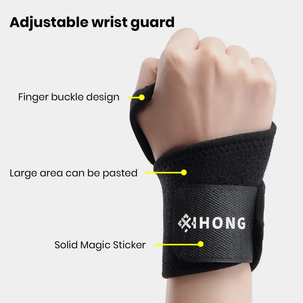 

Sports Wrist Brace Adjustable Wrist Support Breathable Adjustable Fitness Wrist Brace for Men Women Sweat-absorbing for Sprain