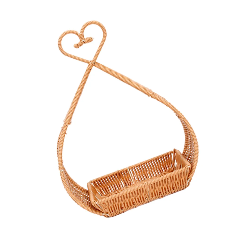 

Elegant Charm Handwoven Storage Basket Festive Retro Color Excellent Workmanship Fine Details Portable Portable Storage Basket