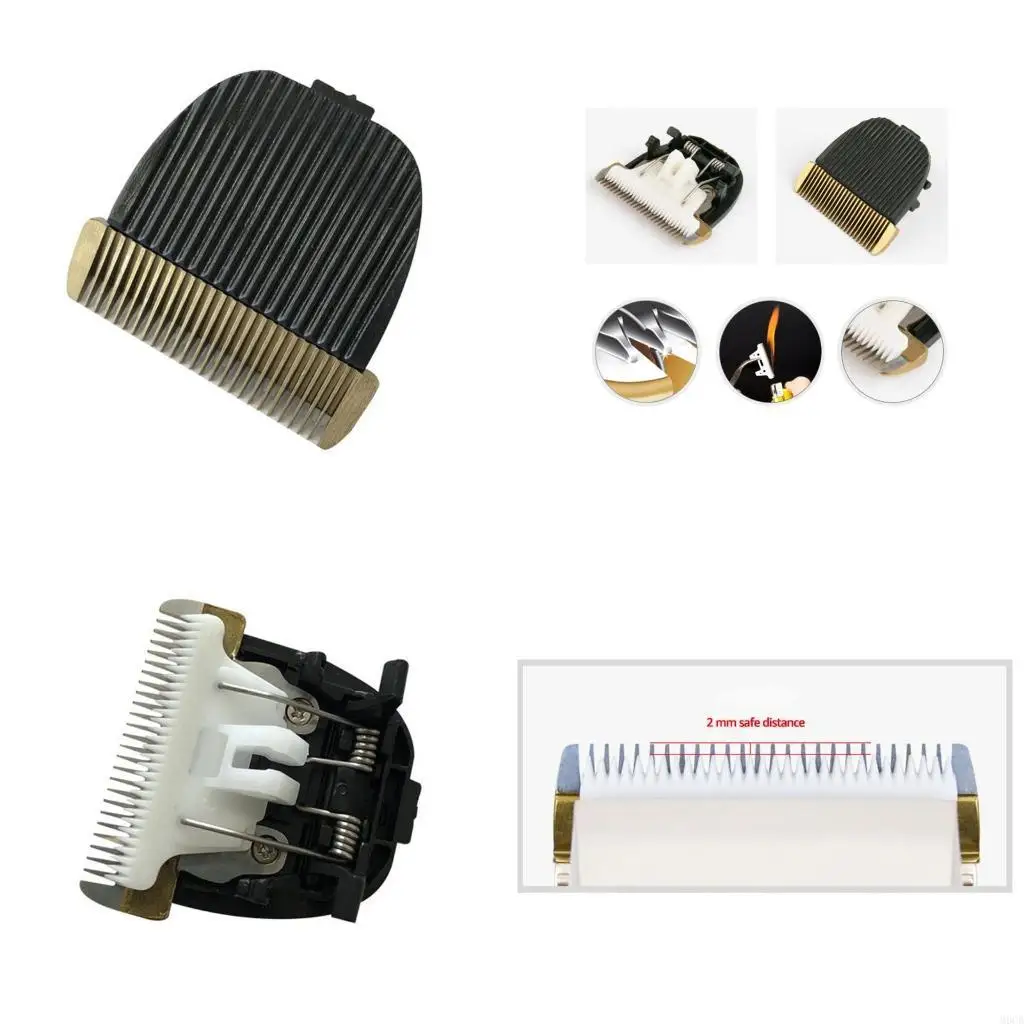 M6CB Pet Grooming Ceramic Clipper Blade Replacement Clipper Blade with Moving Ceramic Blade for Electric Dog Pet Clipper