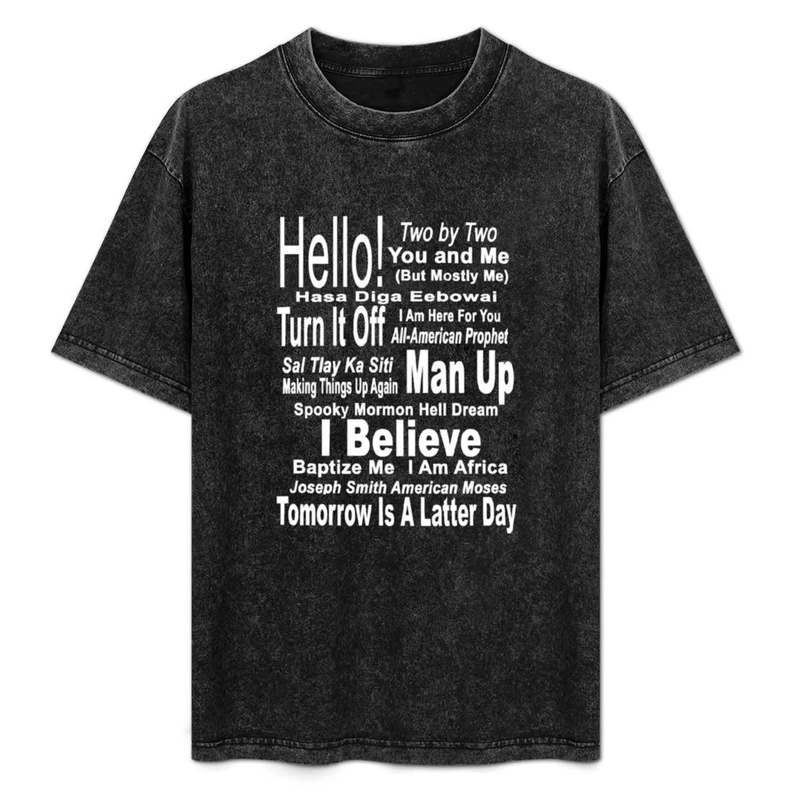 

Book of Mormon T-Shirt Light Athletic Short Sleeve Tee Shirt