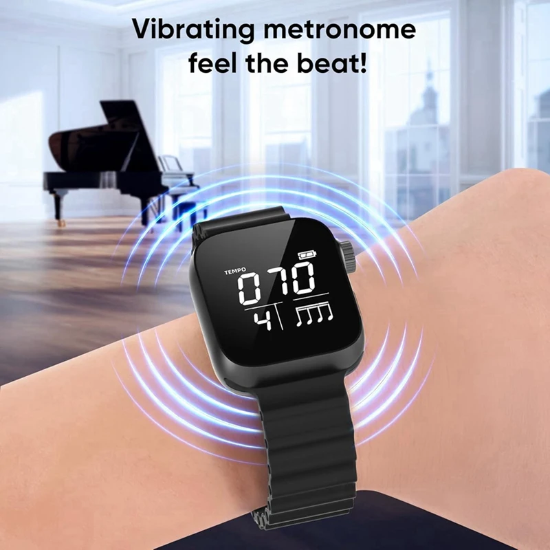 

Vibrating Metronome, Tempo Beat Rhythm Watch MetronomeJAS