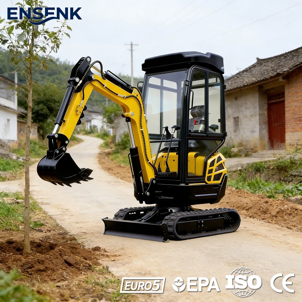 

Мини-экскаватор 0,8 тонны, дизельный двигатель, многофункциональный, для строительства, фермы, сада, EPA Euro 5, CE, быстрая доставка