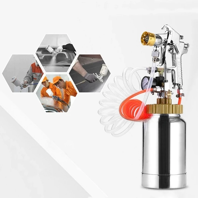 2L Pressure Tank Sprayer Multi-colour Paint Water-in-water Spray Gun Latex Paint Spray Gun 0-3bar 2.5/3.0/3.5/4.0mm (21*12cm)