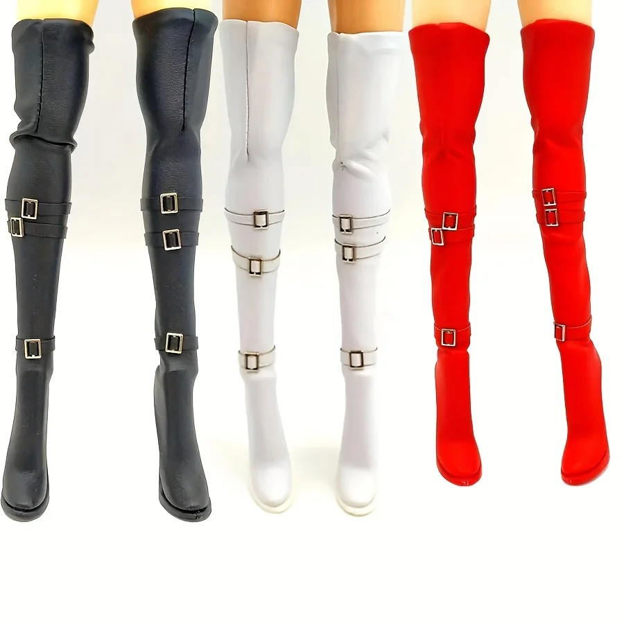 

1/6 Female Soldier High-Heel Boot Pu Leather Solid tight Shoes Model Fit for 12in Detacbale Action Figure Doll