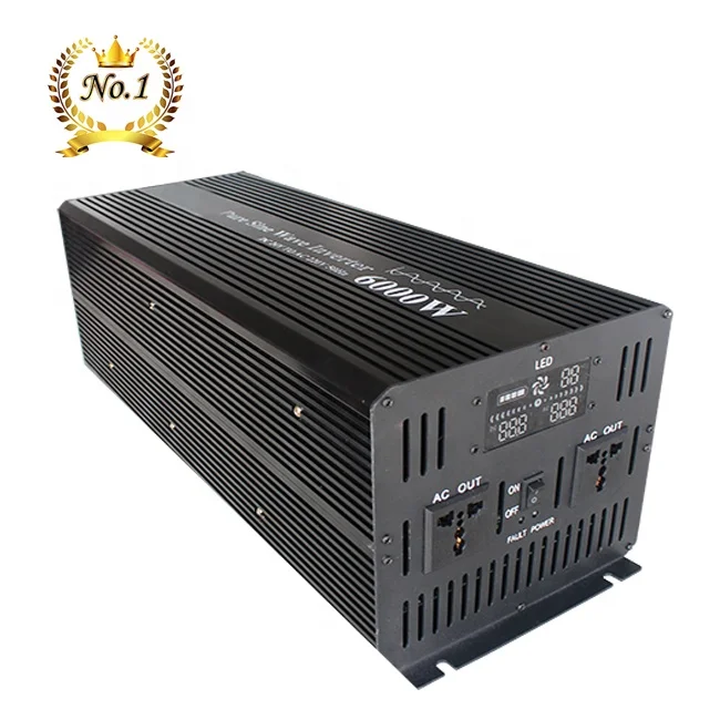 Инвертор 5000/1000 Вт 6000 Вт Инвертор 10 кВт 10000 Вт 12 В до 220 В Чистая синусоида Инверторный инвертор