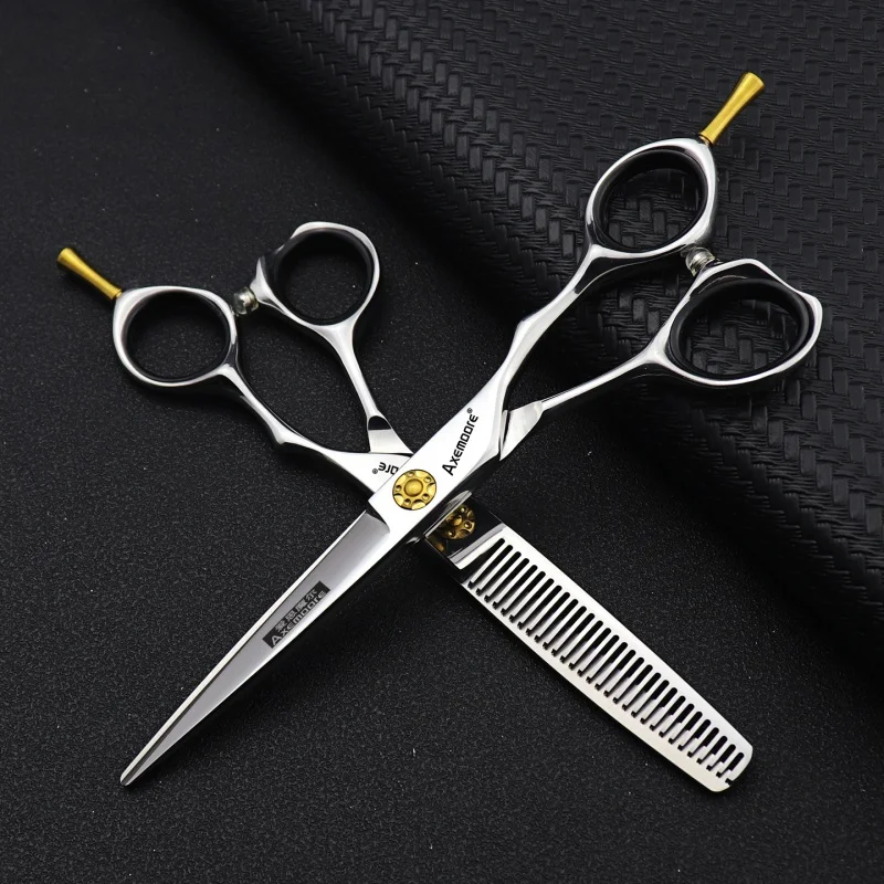 

Axemoore Pet Grooming scissors Japan 440C stainless steel 6 inch dog thinning shears for dogs thinning rate 20-30%
