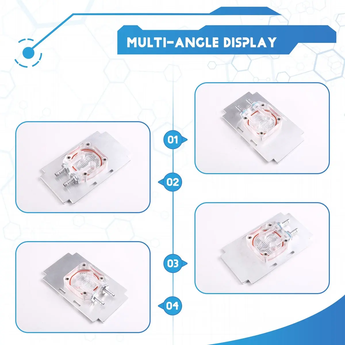 A46U For NVIDIA V100 PG199 A100-SXM2 Connector Graphics Card Purple Copper Water-Cooled Head Performance Cooling Block