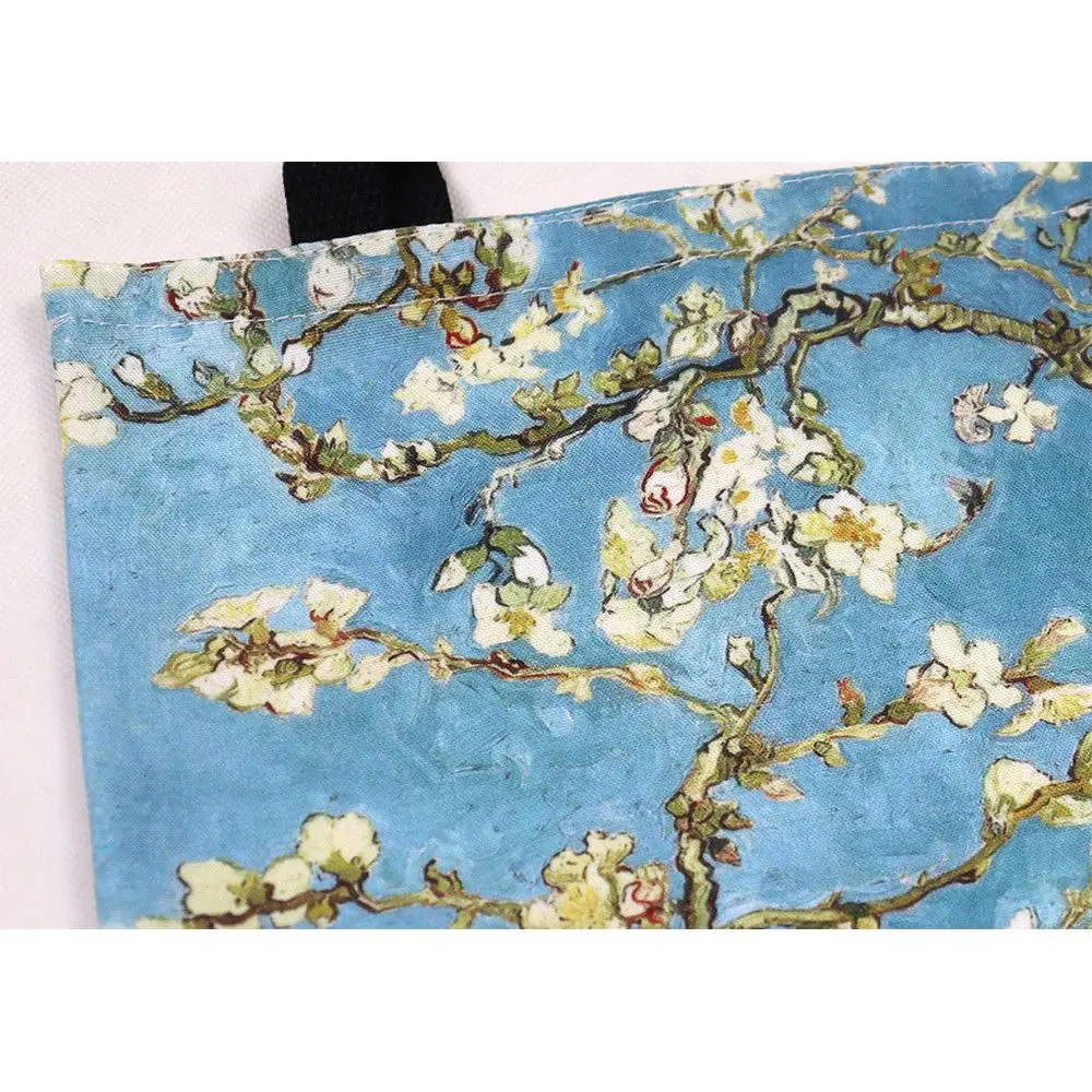 1Pc Van Gogh torba na zakupy duża torba Harajuku torba na zakupy damska płócienna torba na ramię kobieta Ulzzang zabawna ekologiczna o dużej