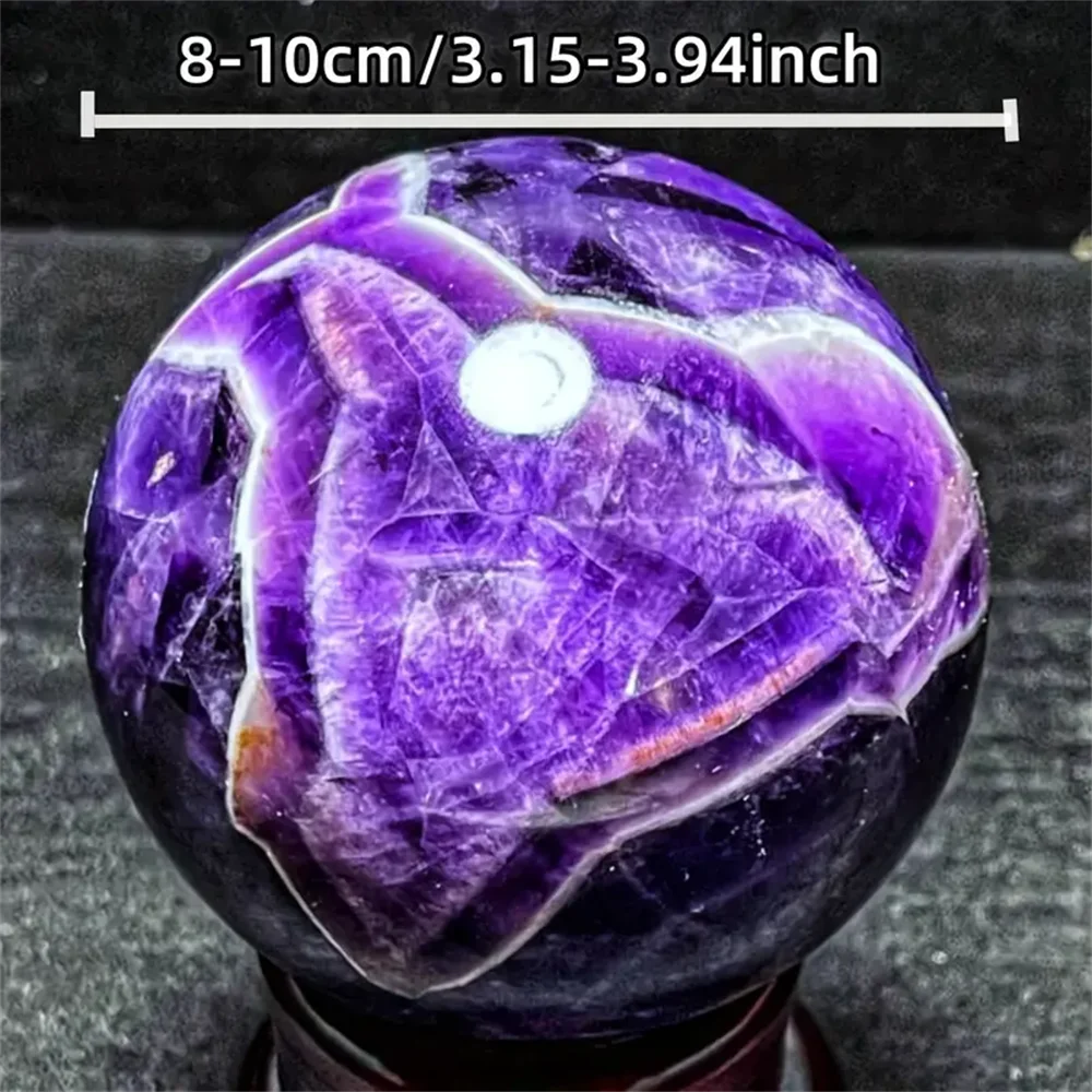 1 قطعة كرة جمشت حلم كبيرة جدًا ، كرة منحوتة يدويًا أرجوانية حلم ، كريستال كوارتز ، كرة أرجوانية حلم ، ديكور منزلي ،