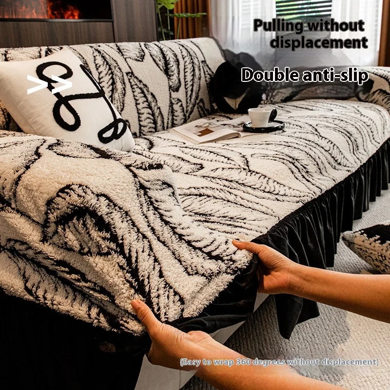 Adjustable Elastic Sofa Cover Armchair Protector Corner L Shape Stretch Slipcovers Couch Cover 1/2/3/4/5 Seater for Living Room