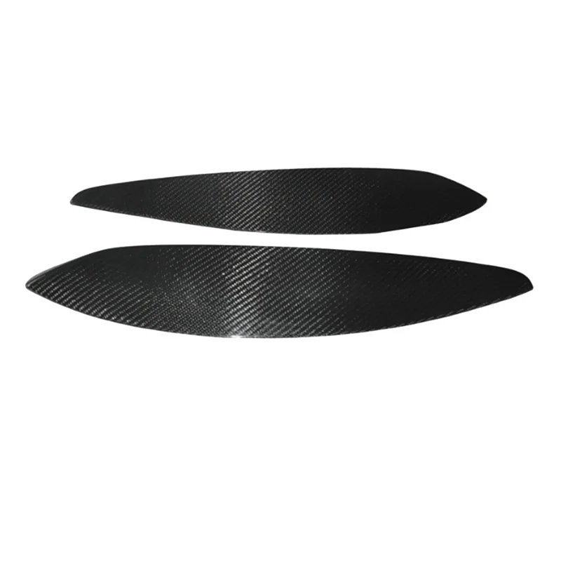 مصباح إضاءة أمامي من ألياف الكربون الطبيعي ، ديكورات غطاء للحواجب لـ Vauxhall Opel ، Astra H-way ، مصباح