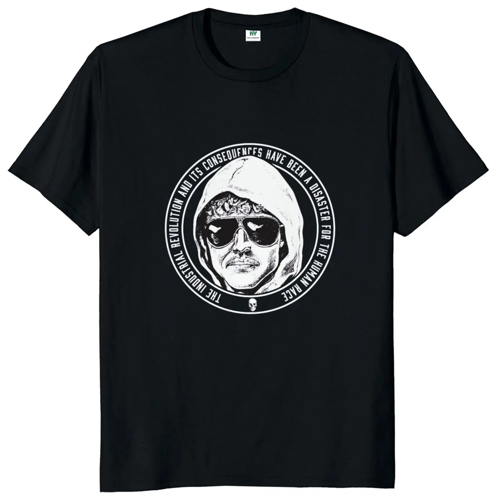 U Is For Unabomber T-shirt Retro Ted Kaczynski Short Sleeve O-neck 100% Cotton Unisex Summer Casual T Shirts EU Size 50727