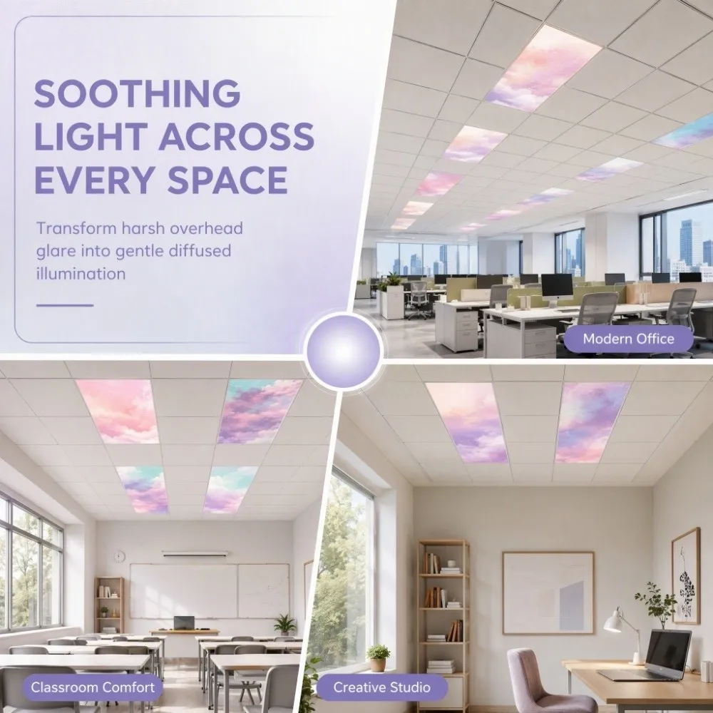 Polyester Fabric Magnetic Lamp Shade Eye-Protective Light-Blocking Lampshade Neat Decorative Effect Magnetic Design