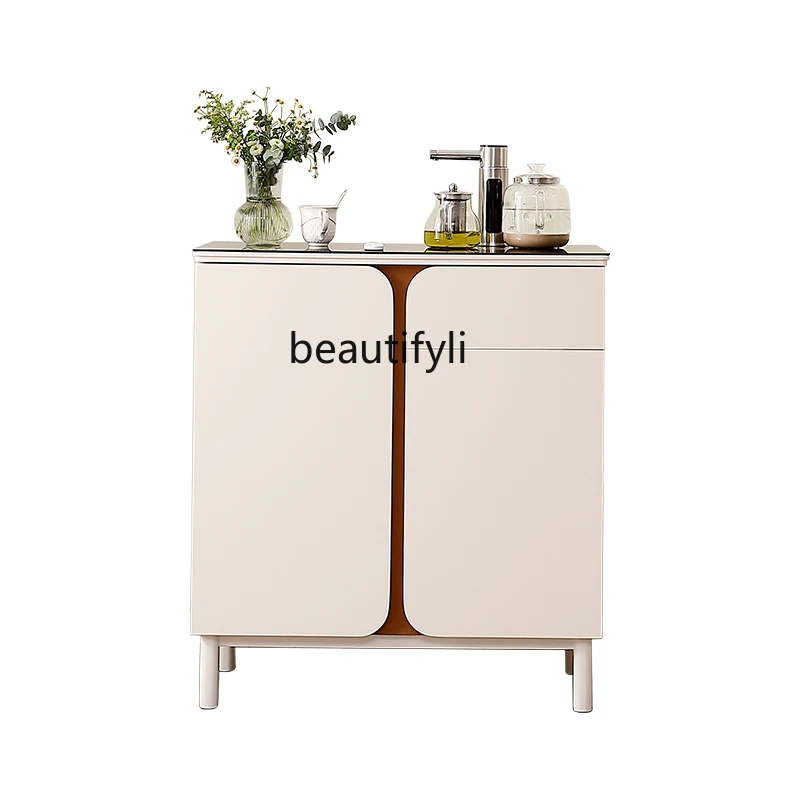 Modern Light Luxury Smart Solid Wood Tea Machine Household Automatic Cabinet Water Dispenser Dining Side All-in-One Cabinet