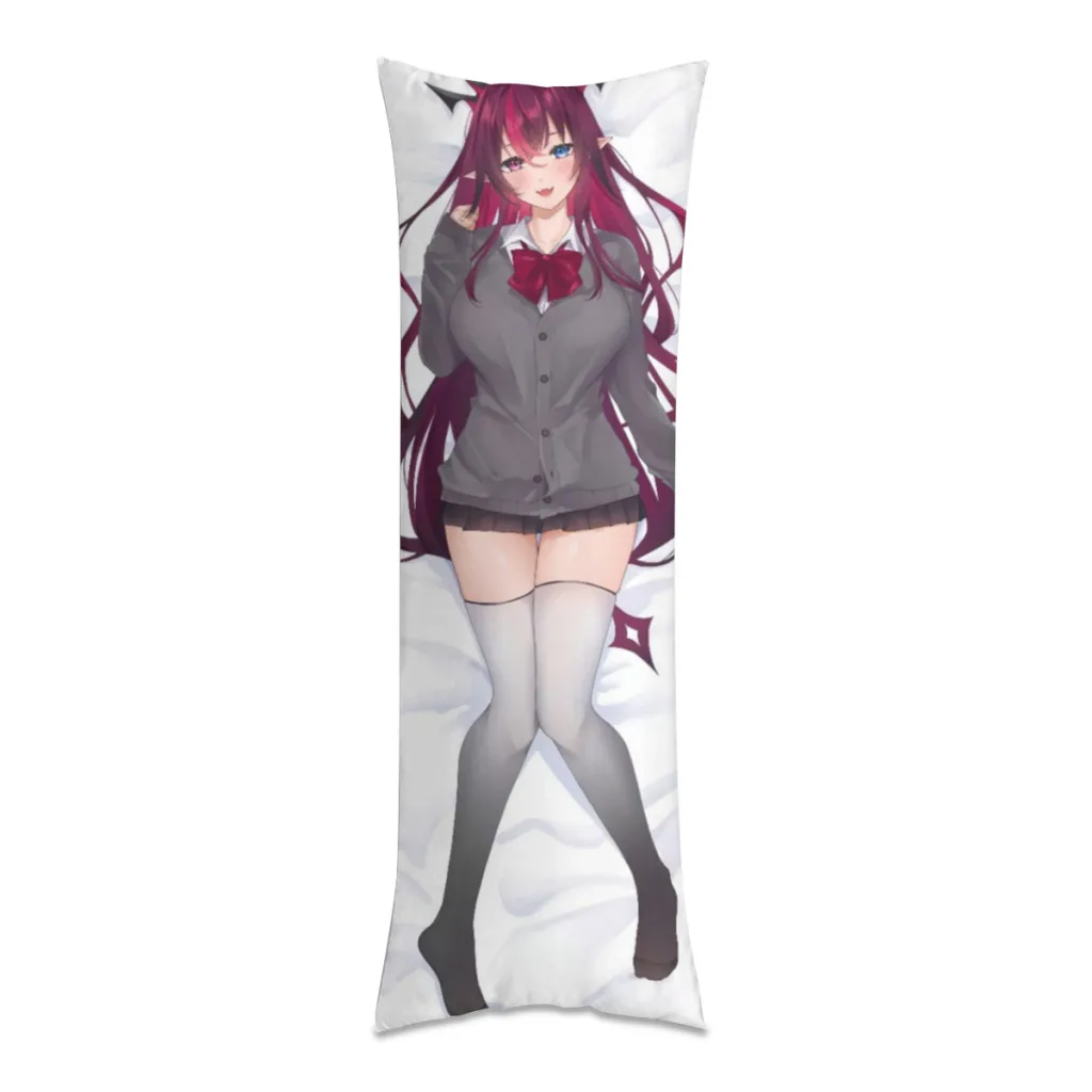 

Dakimakura Hololive Idols Long Pillow Case Home Bedroom Living Room Sofa Cushion Cover Peach Skin Pillowcase