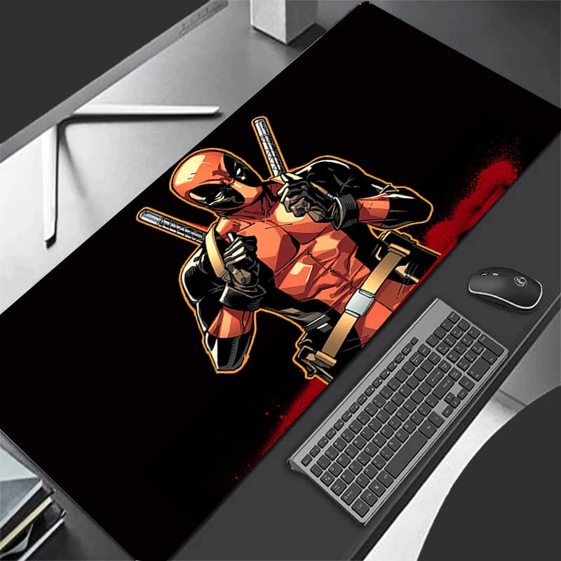 

Mouse Pad Deadpool Gamer Mousepads Big Gaming Mousepad Large Keyboard Mat Waterproof Desk Pad Computer Laptop Mouse Pad 90x40