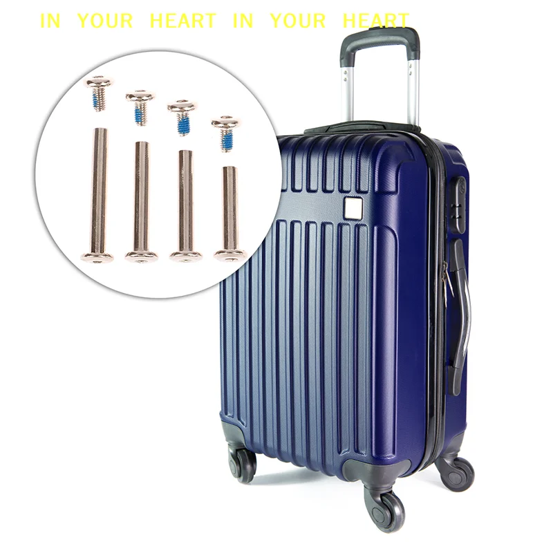 

【X】4Sets stainless steel luggage screws, luggage accessories Luggage Wheels Bolts Rivets 6*30-45mm