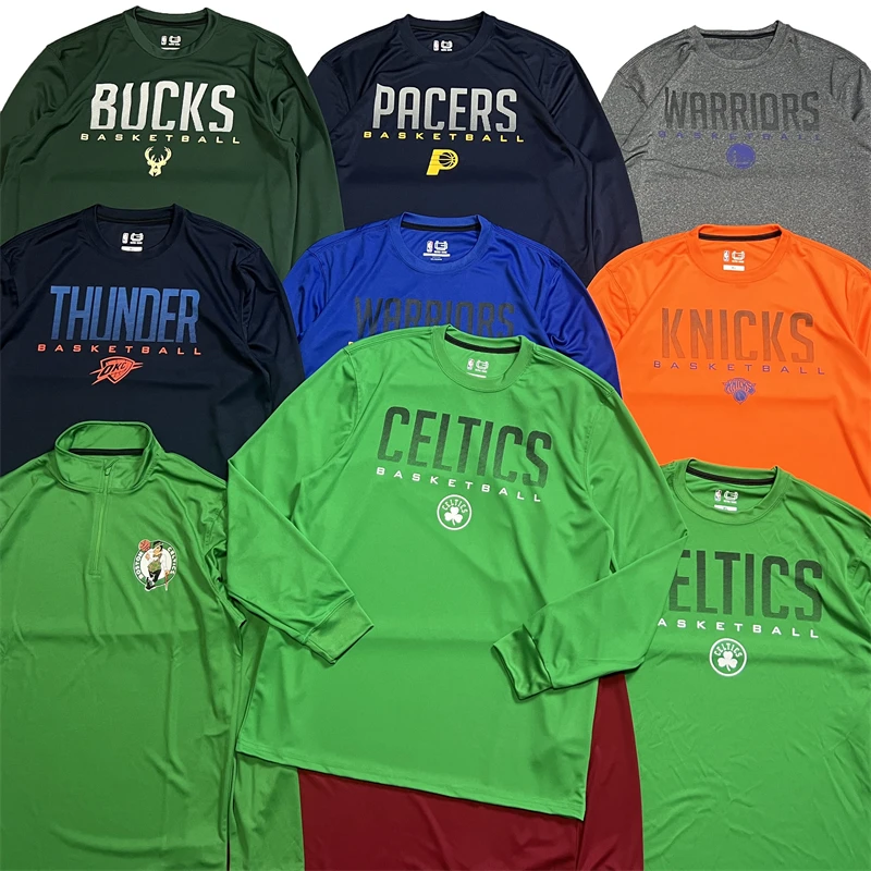 

Qui Dry Long Sve Baskeall T Print Sportswear Casual Fitn Training Suit for Fans Comfortable Loose Fit Polyester ...