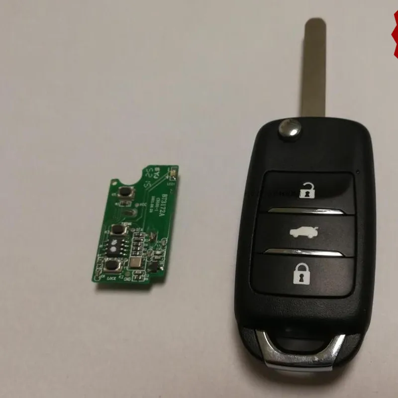 Car FOB Remote Key 434Mhz for CHANGAN CS15 CS35 CS55 CS75 EADO DT XT Alsvin Hunter Kaicene CX70T Folding Remote Key