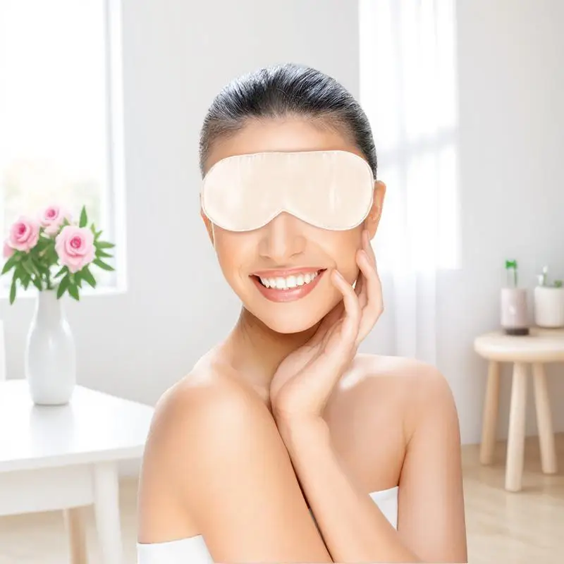 

Comfortable Silk Sleeping Eye Mask Shading Eyepatch for Men Women Lightweight Soft Suitable for Travel Home Hotel