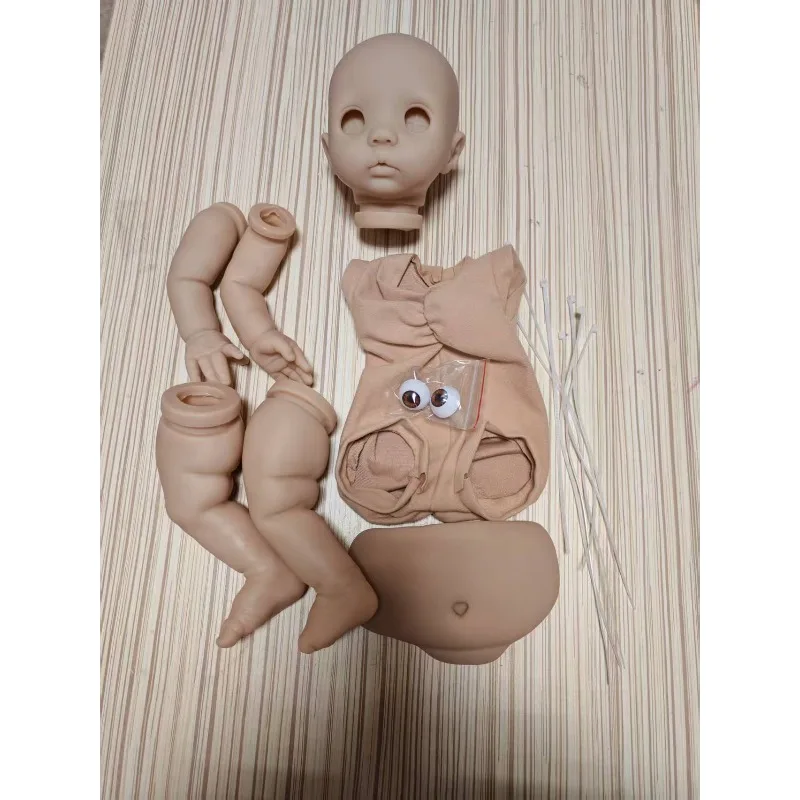 

16-дюймовый неокрашенный набор для куклы-реборн Peeka DIY с животиком и тканевым телом