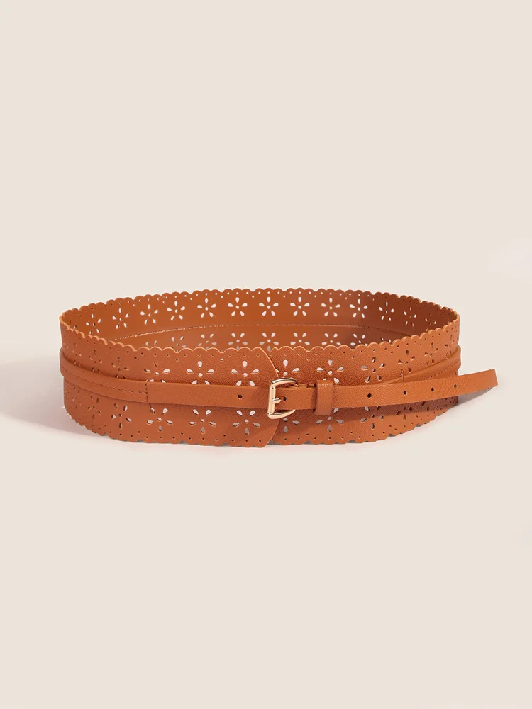 Europe Style Women\'s Hollow Wide Girdle Fashion Decorative Belt Dress Waist Belt