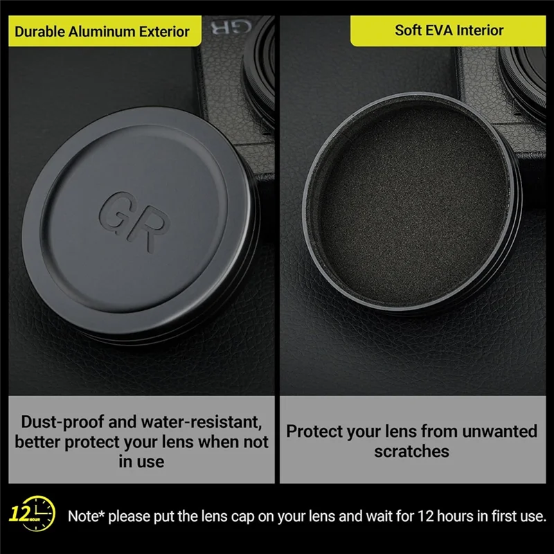 FORW-Camera Lens Cap Cover Protector Aluminum For Ricoh Gr3x HDF GR Iiix HDF GR III GR II Gr3x GR3 GR2 Photography Accessory