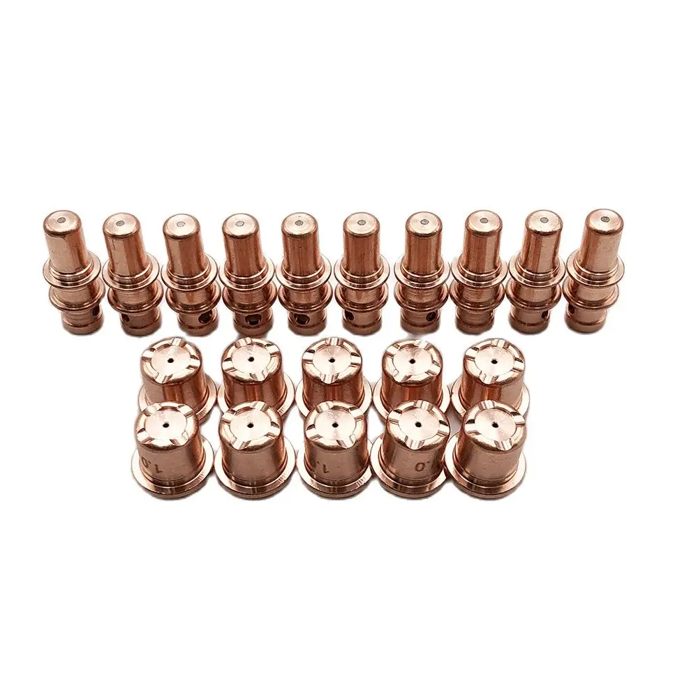 10pcs PR0109 Electrode And 10pcs PD0105 Nozzle Fit A81 LT81 LTM81-A  Air-cooled Plasma Cutter Torch With High Frequency