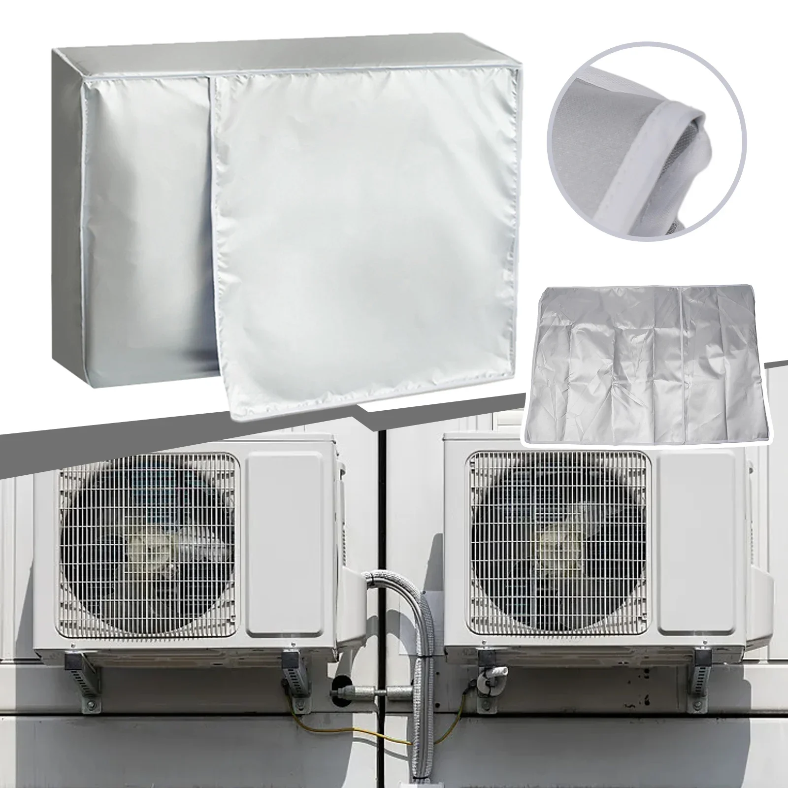 Dust Cover Air Condition Cover Outdoor Unit Covers Air Conditioner Outer Covers Air Conditioner Protect Cooling Parts