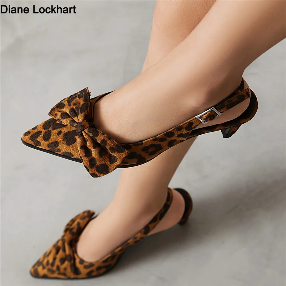 

Большие размеры, туфли на высоком каблуке с острым носком, пустые черные, черные замшевые туфли с леопардовым принтом для женщин, размер 34–46, Sandalias Mujer