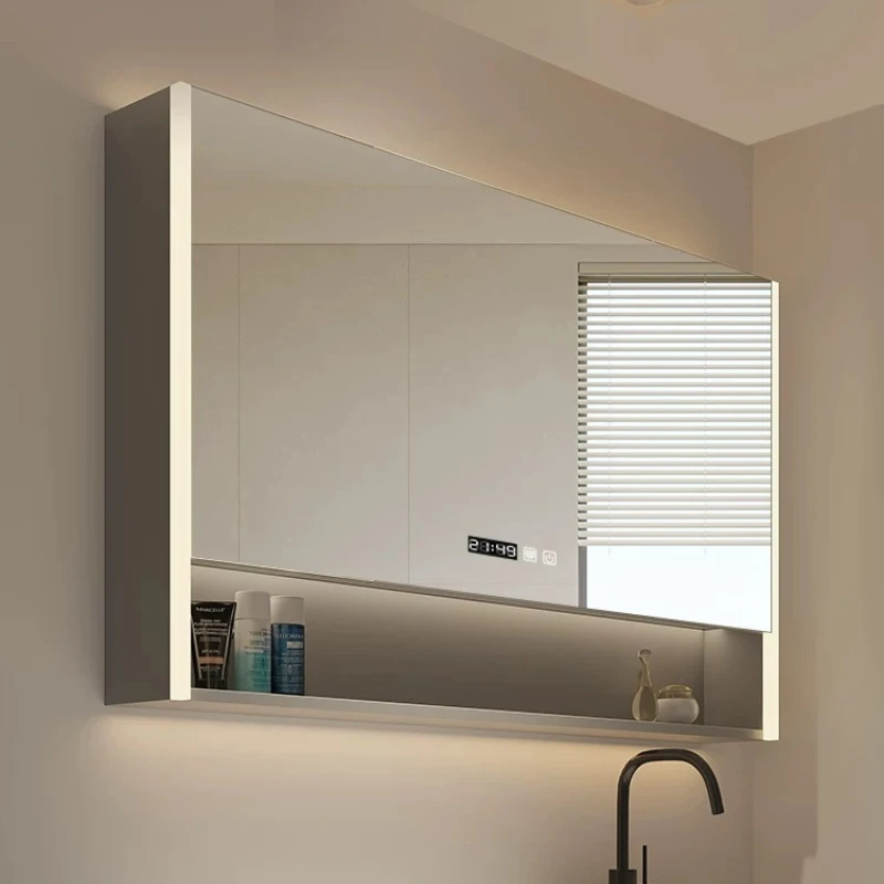 

LED Backlit Bathroom Mirror Wall Mounted Anti Fog Touch Sensor Dimmable Large Rectangular Modern Vanity Mirro Bathroom Mirror