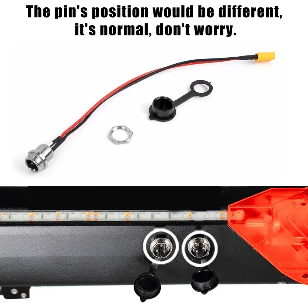 سكوتر شحن ميناء 3-pin XT-30/60 الطيران رئيس كابل تسخير موصل ل صفر 8/9/10/8X/10X/11X تهمة ميناء استبدال أجزاء #1