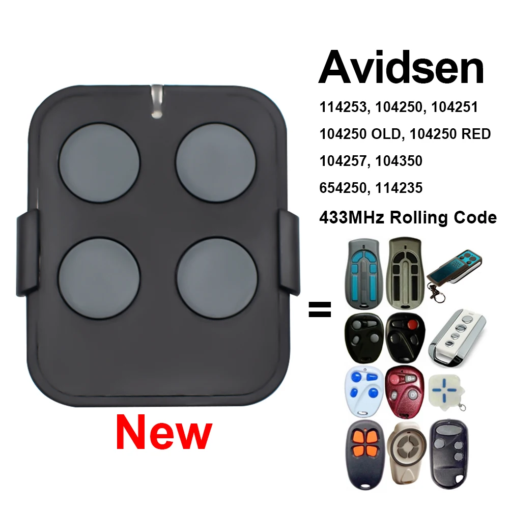 Avidsen Remote Control for 114253 104250 104251 104257 104350 654250 04250 OLD RED Avidsen Extel Thomson 433.92MHz Rolling Code