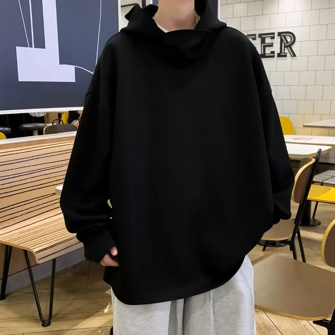 الخريف الشتاء المتضخم فضفاض مقنعين البلوز للرجال الكورية موضة Harajuku الرجال هوديس البلوز البلوز Y2k