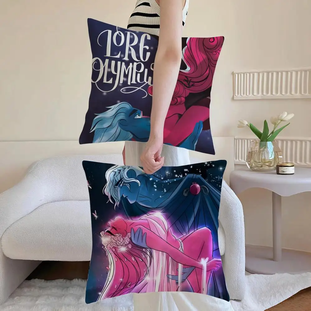Fantasy Casual Myth Modernized L-Lore Olympus Cushion Cover Washable Linen Pillowcase Soft  for Daily Sofa Bed Home Room Decor