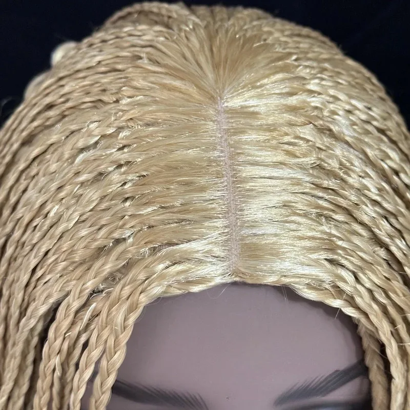 

25COSShort Box Braided Bob Wigs for Black Women On Clearance Box Braids Crochet Wig 12 Inches Synthetic Curly Goddess Box Braids