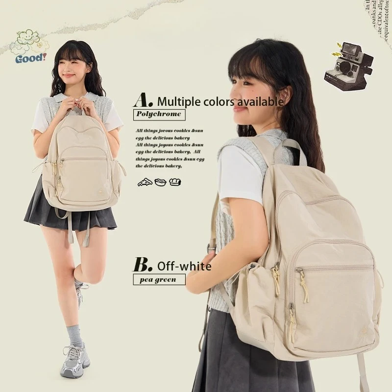 Epol حقائب ظهر كبيرة للنساء نايلون مقاوم للماء حقيبة المدرسة للشباب في سن المراهقة الاتجاه 2025 حقائب نسائية عصرية غير رسمية جديدة 3059-13