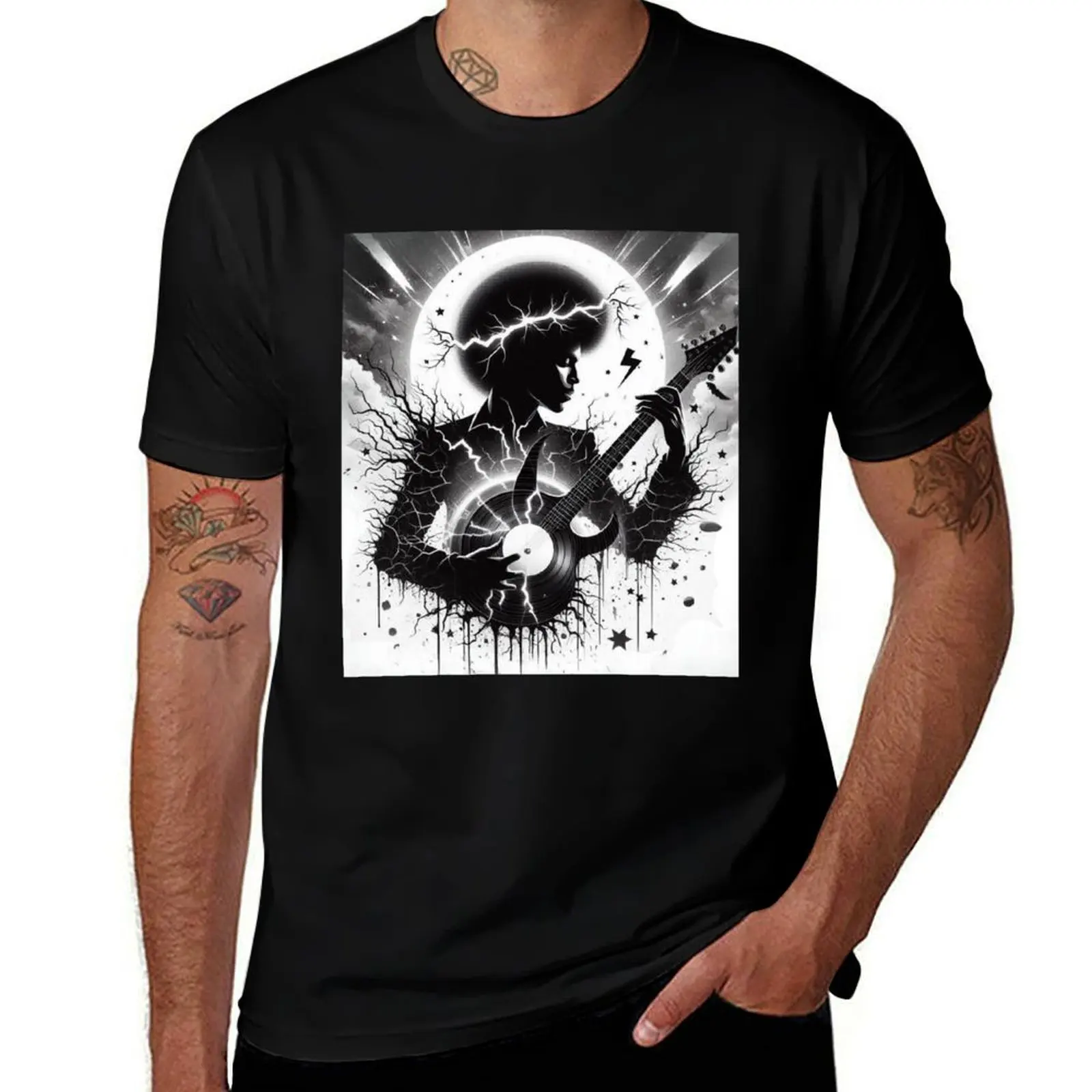 

Prince the Legend Surreal Art T-Shirt customs fashion shirts Blouse graphic t shirt vintage t shirts for men cotton