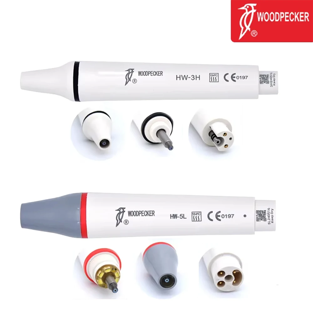 

Woodpecker Dental Ultrasonic Scaler Handpiece Woodpecker HW-3H HW-5L High Efficiency Scaling Handpiece Teeth Cleaning Handle