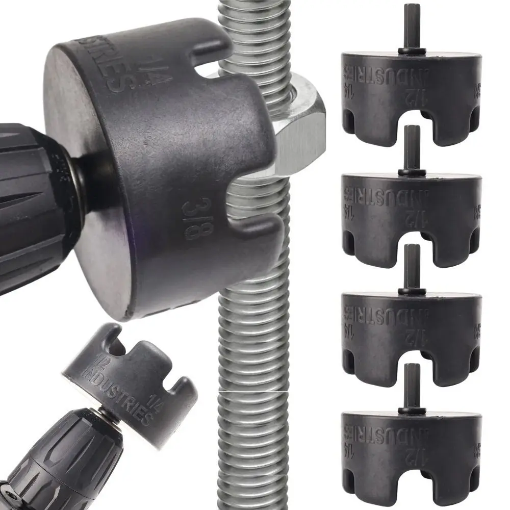 Quick Release Nut Removal Drill Bit Metal Universal Nut Zipper Drill Attachment 1/4 3/8 Nut Remover