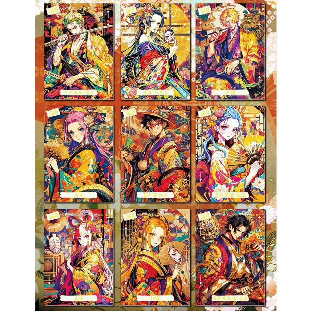 One Piece Anime Hobby Peripheral Cards Creative Street Graffiti Fashion and Cool Character Collection Card Unique Exquisite Gift