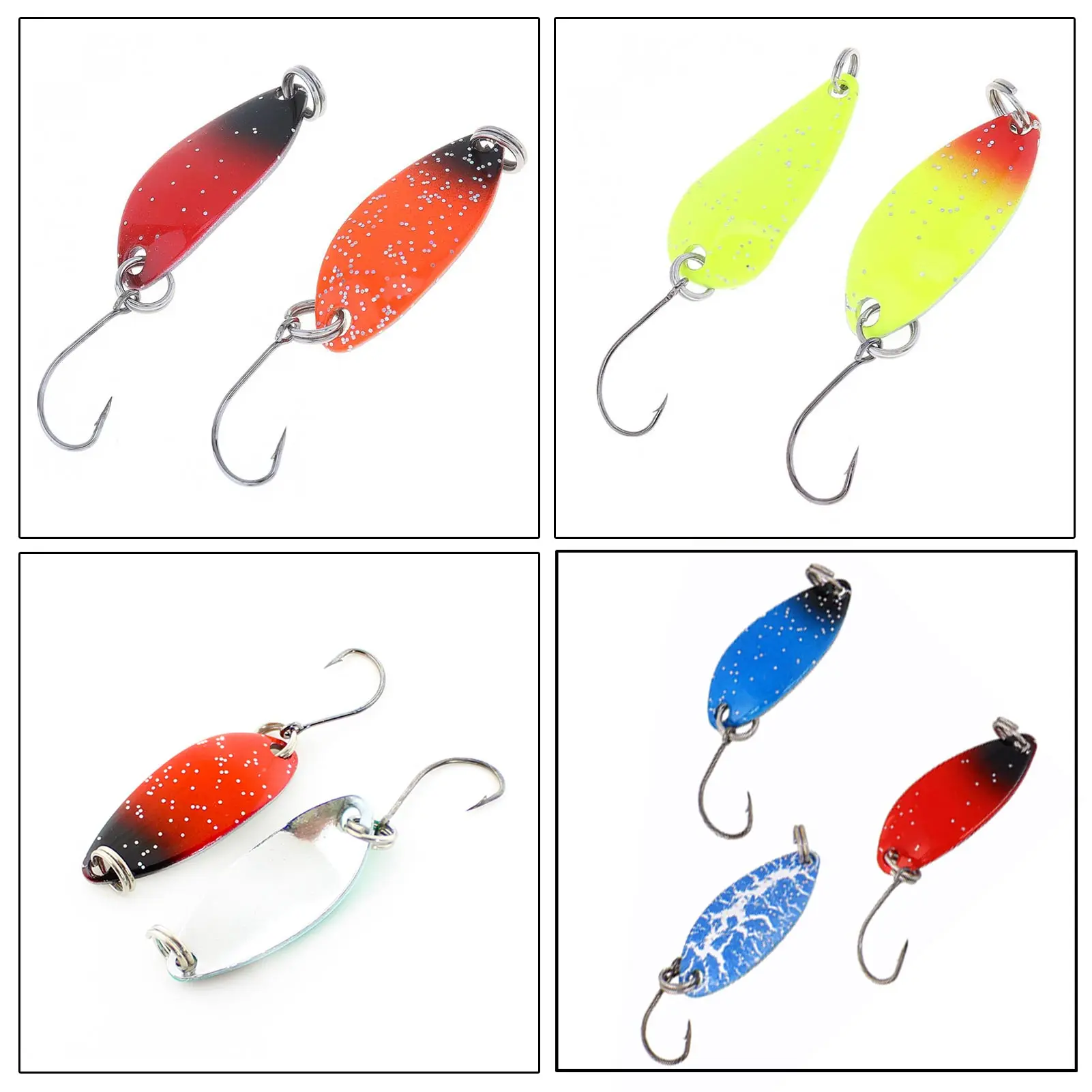 Señuelos Spinnerbaits Free Fisher con spinners metálicos y triples - imagen 2