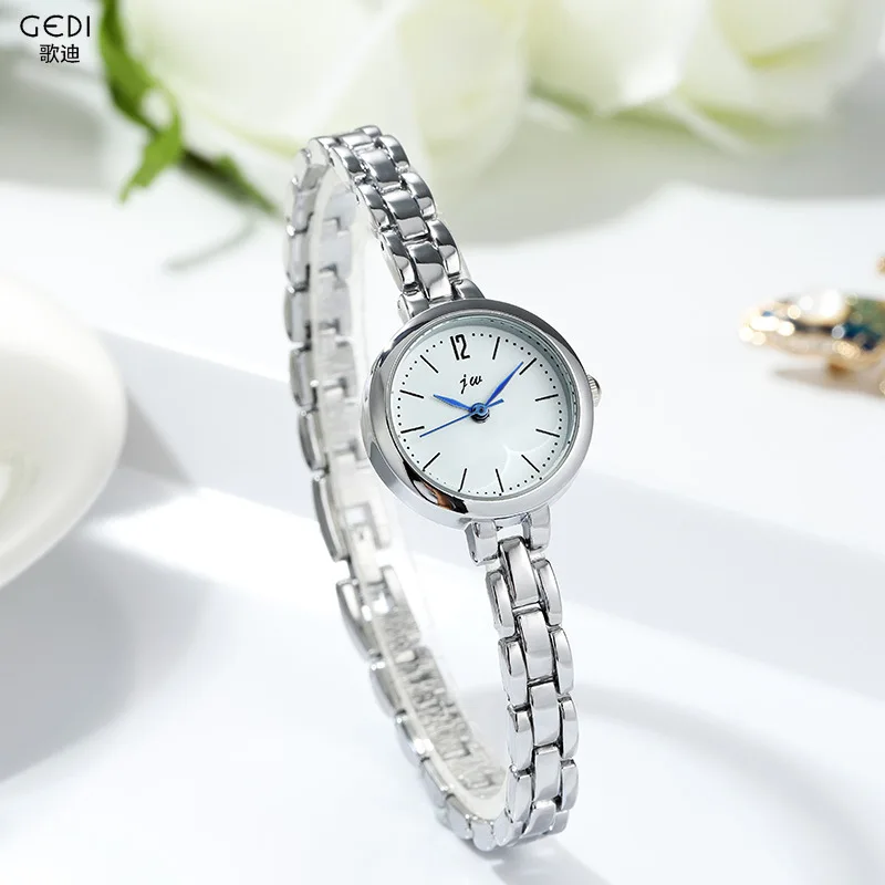 Fashionable women\'s watch brand alloy small dial elegant bracelet watch minimalist female student lock W103