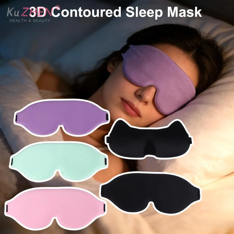 3D Sleeping Eye Mask Soft Skin-Friendly Breathable Light Blocking Eye Cover Travel Rest Lunch Break Blockout Light Eyeshade