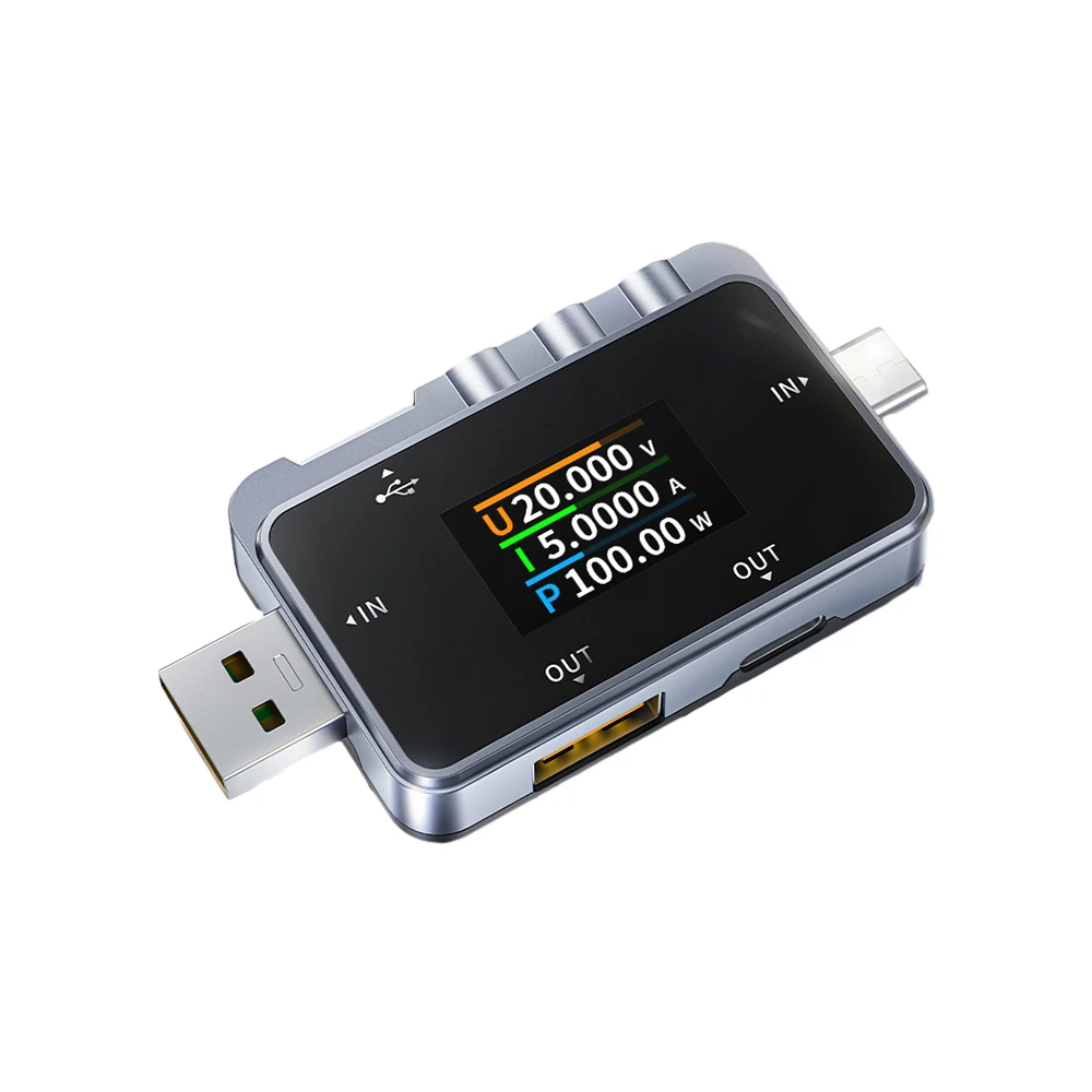 

FNAC-28 Type-C USB-тестер 6,5A Цифровой вольтметр Измеритель тока Амперметр Тестер напряжения и тока Тестер зарядного устройства для кабеля