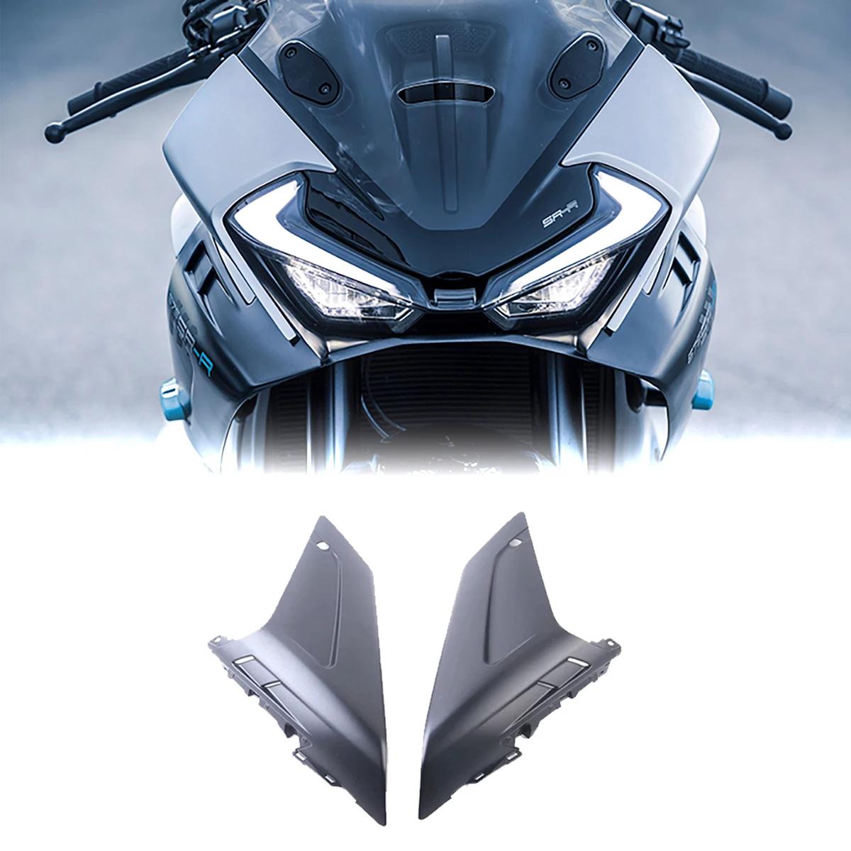 

Suit FOR CFMOTO CF 675SR 675SRR 675SS Original Accessrioes CF650-10 Radiator Left and Right Decorative Plate Inner Plate