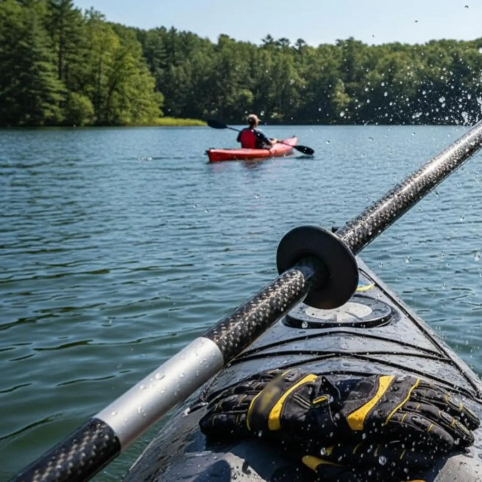Kayak Seal Ring Paddle Splash Guard TPR Flexible Shaft Seal for Kayak Canoe Rafting Adventures